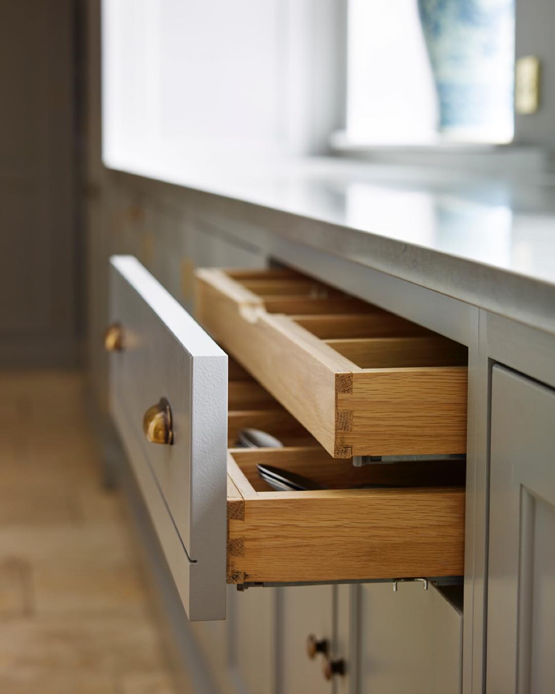 Double-Layered Hidden Kitchen Drawers