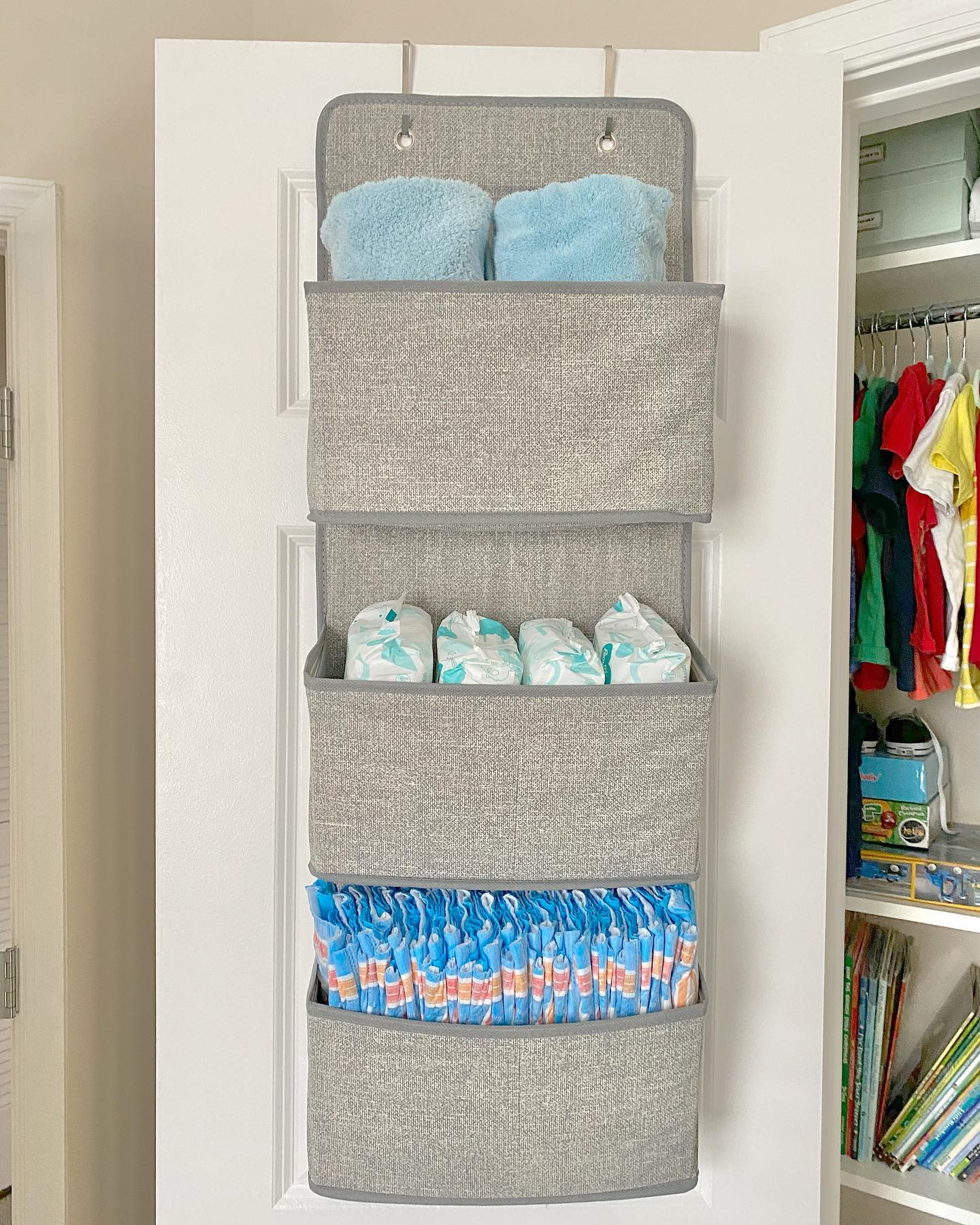 hanging diaper station