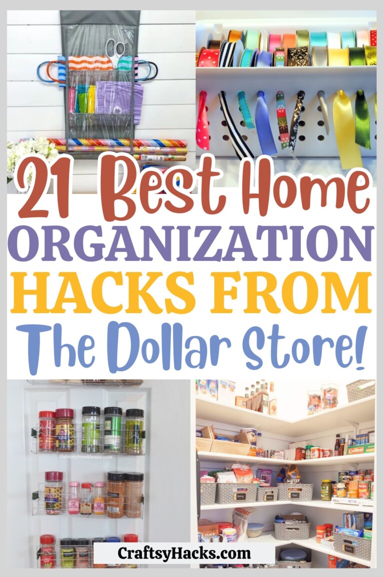 21 Hacks to Organize Your Whole House with Dollar Store Items - Craftsy ...