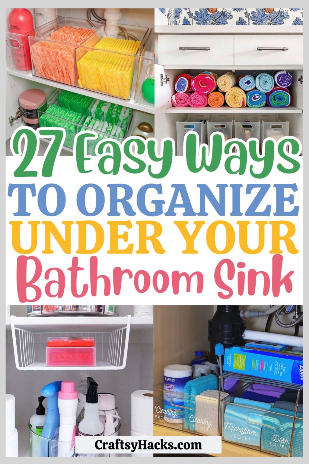 27 Brilliant Ways to Organize Under the Bathroom Sink - Craftsy Hacks