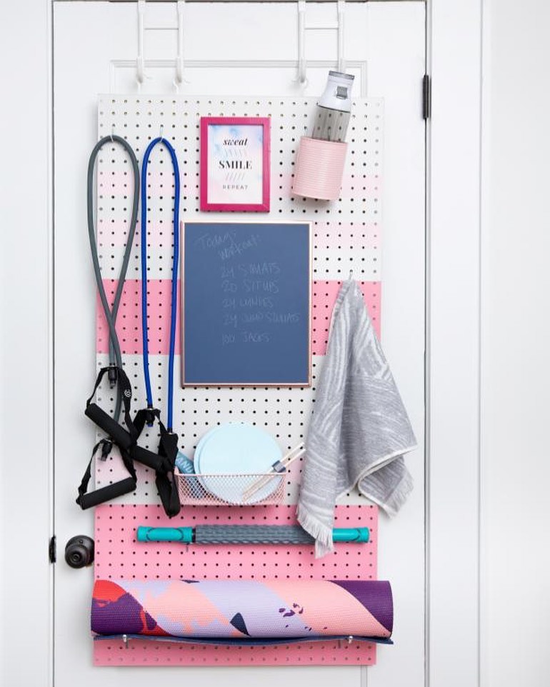 Home Gym Pegboard