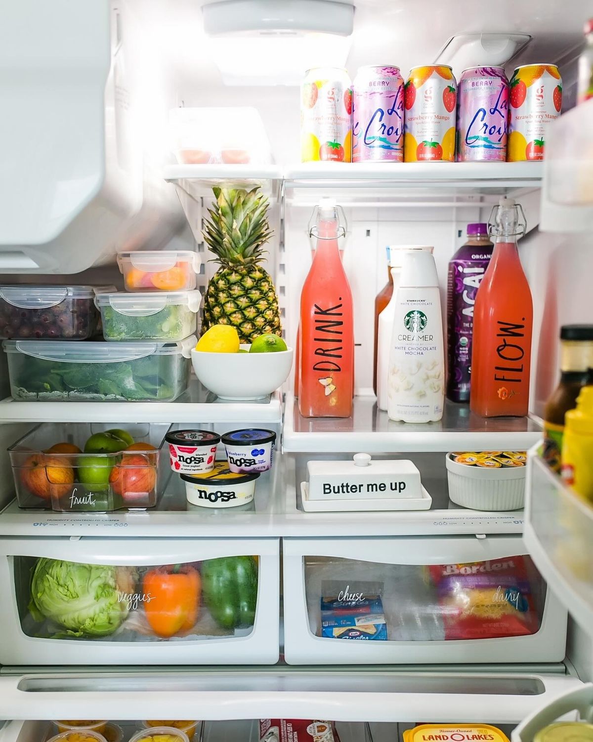 Organize Like Items Together in the Fridge
