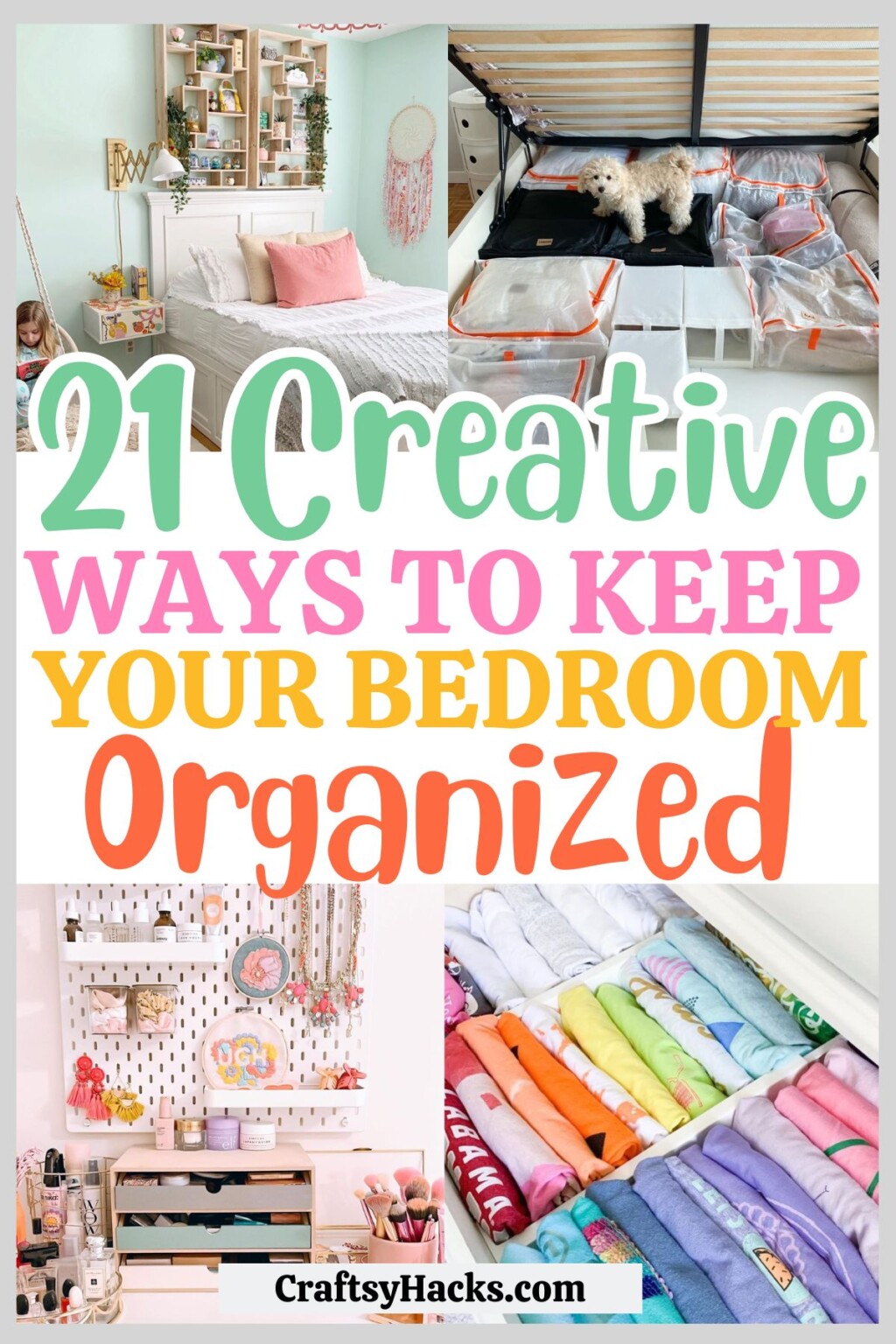 21 Smart Bedroom Organization Ideas That'll Declutter Your Space ...
