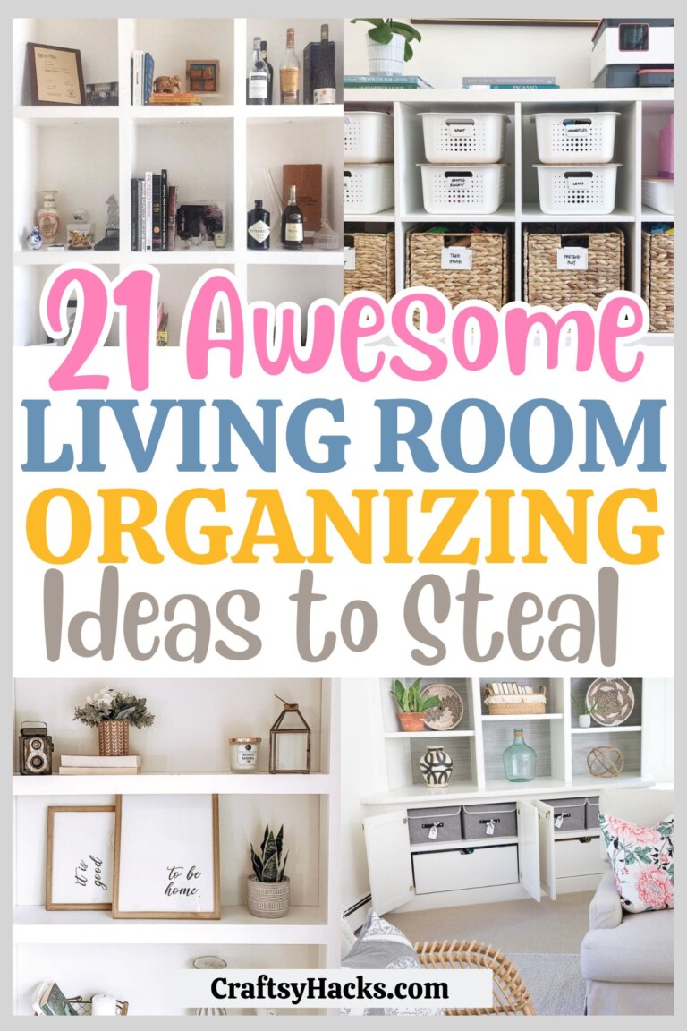 21 Clever Living Room Organizing Ideas - Craftsy Hacks