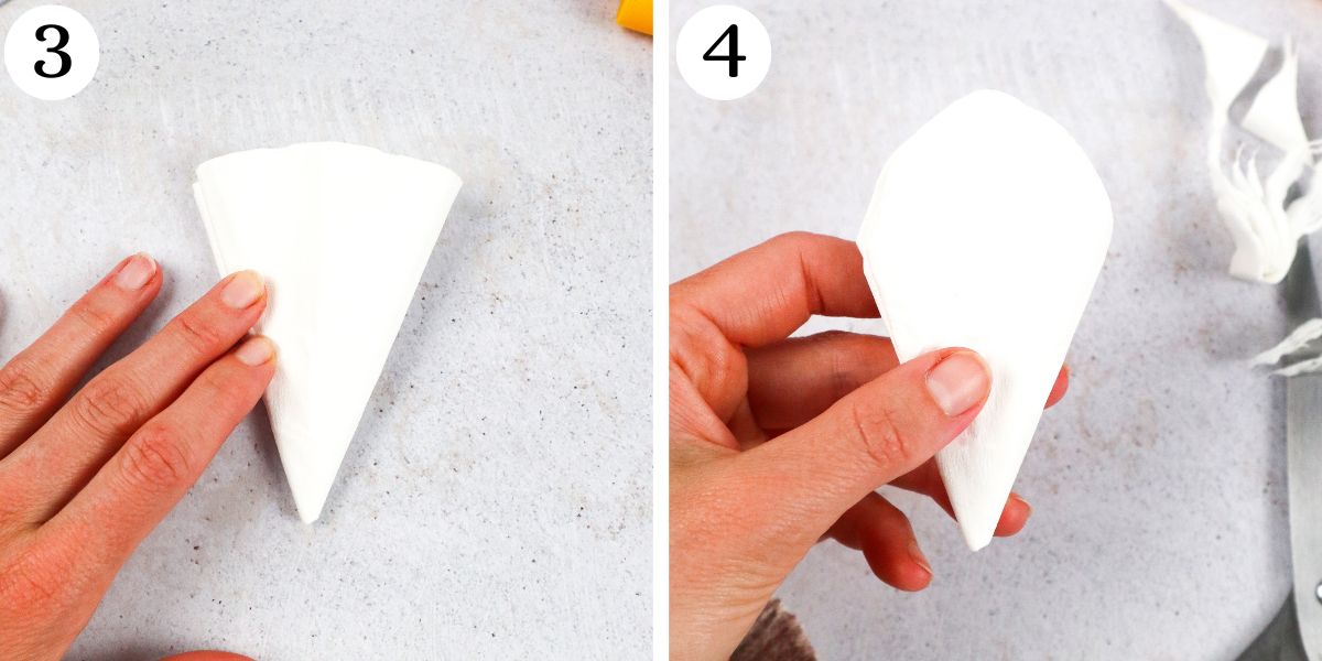 fold the coffee filter 