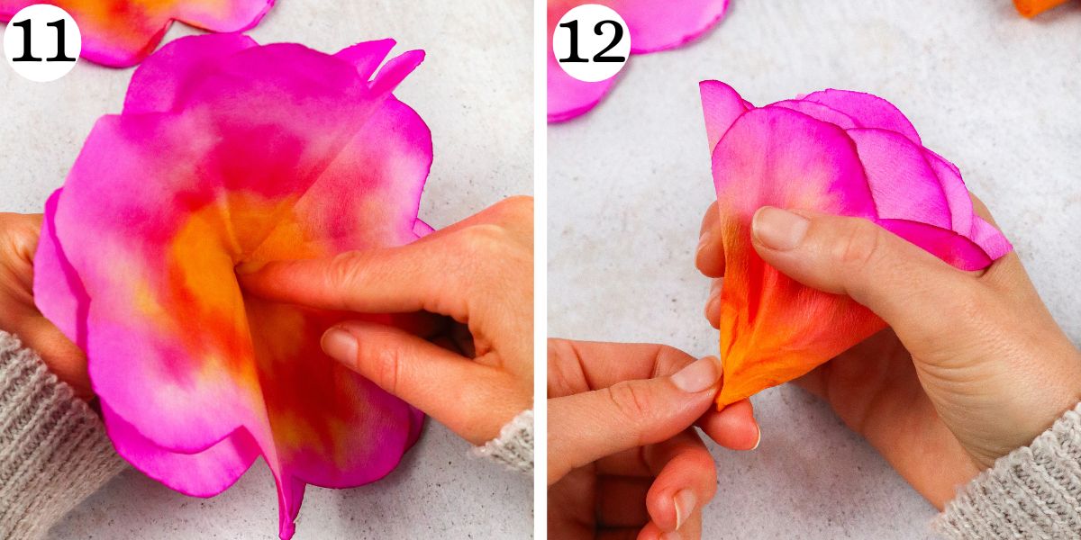 how to make Coffee Filter Flowers