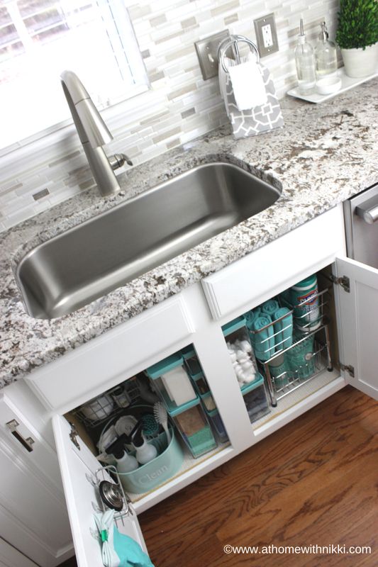 Under the Kitchen Sink Organizing Baskets