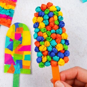 Popsicle Tissue Paper Craft