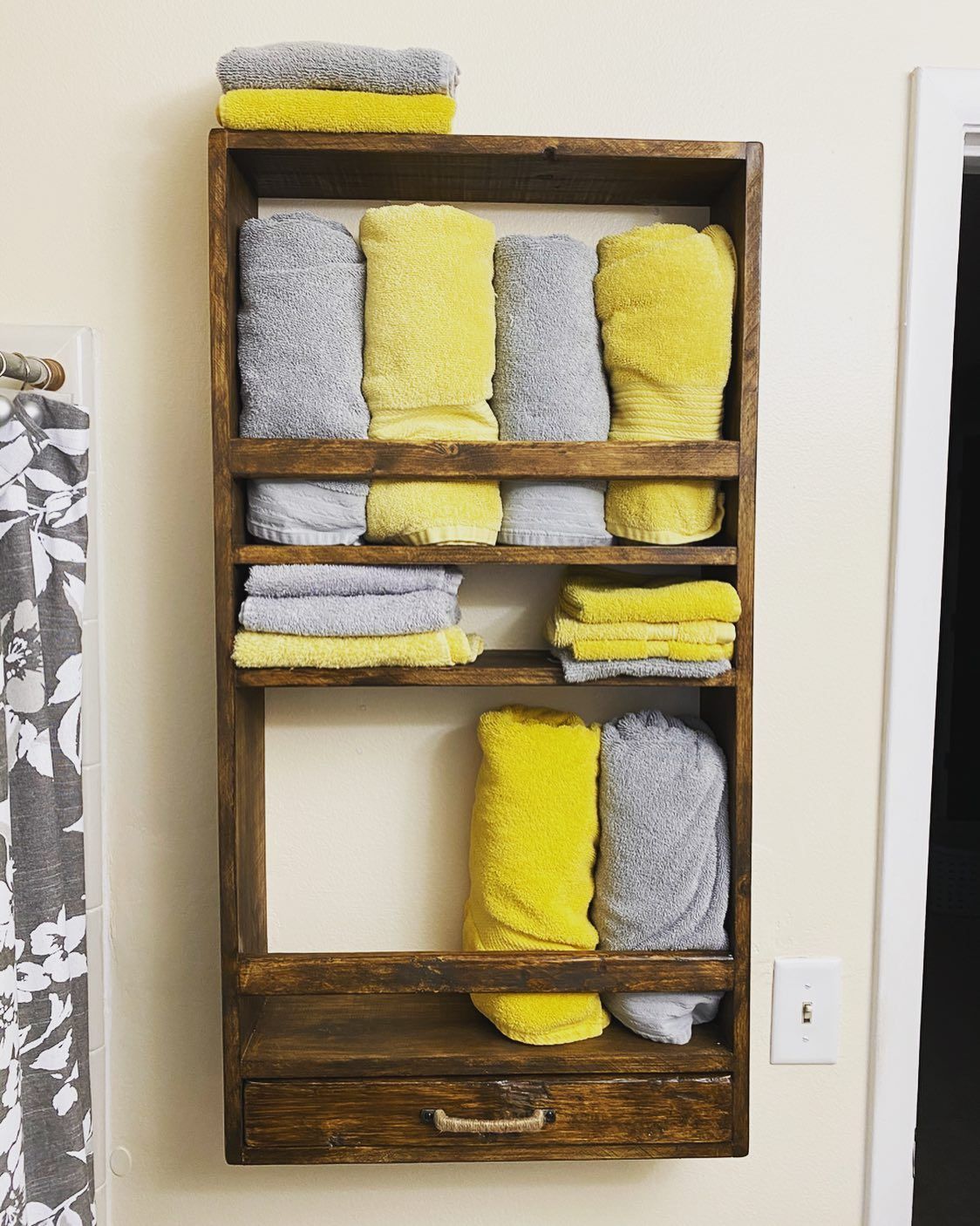 DIY Towel Storage Cabinet