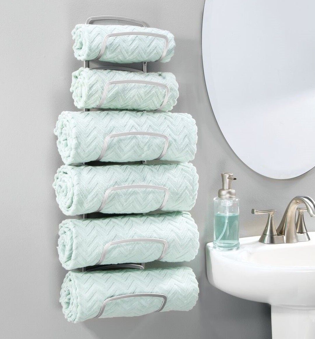Vertical Storage 6 Tier Towel Holder