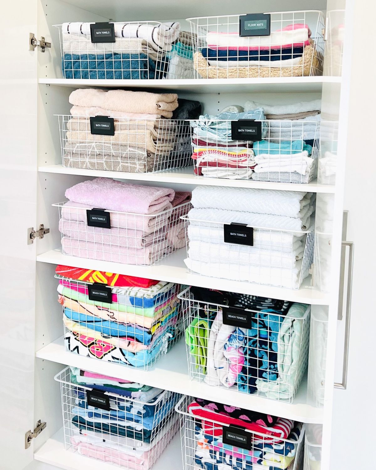 Labeled Wire Baskets