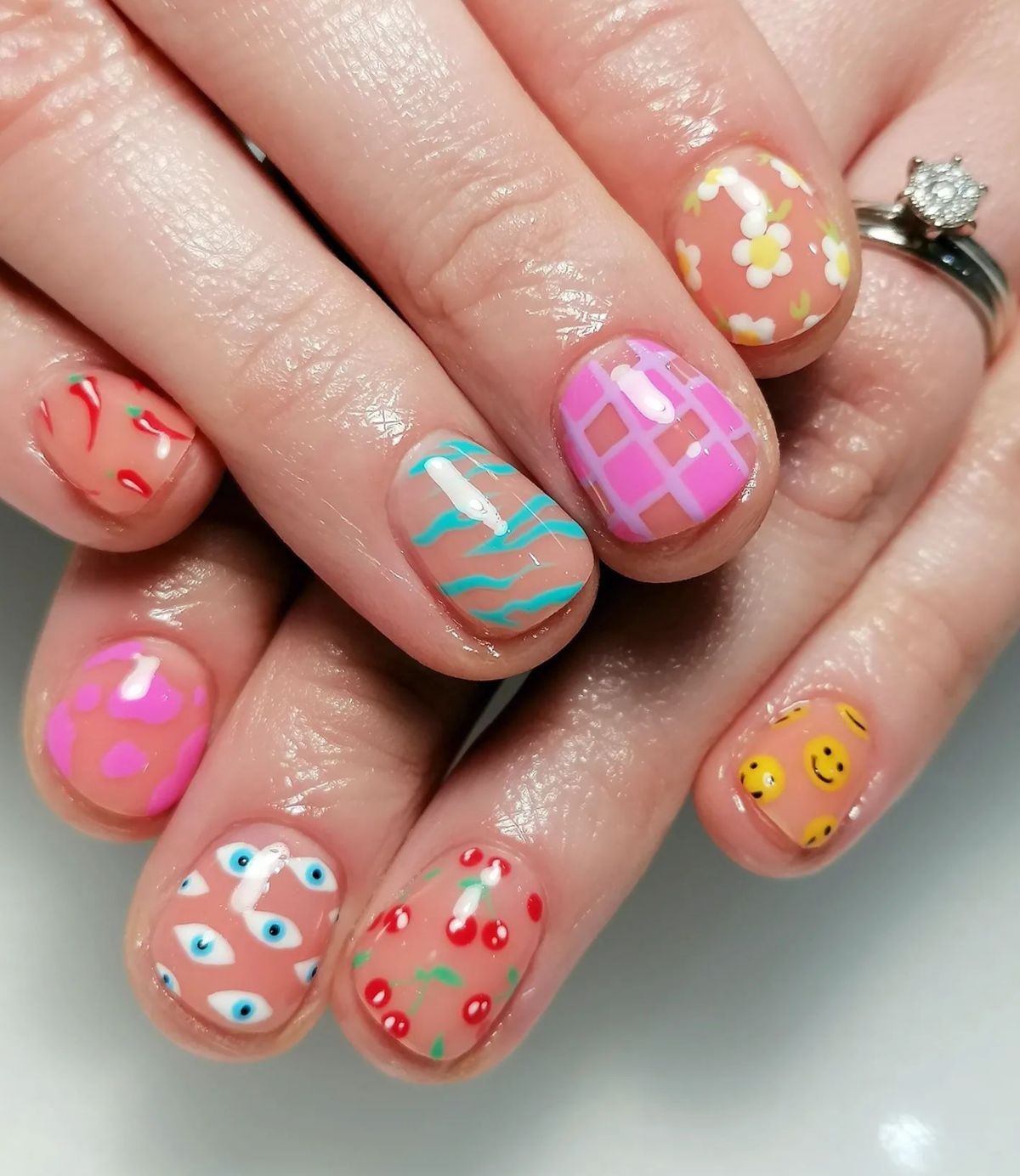 emoji nails