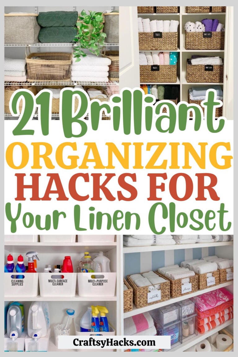 21 Smart Linen Closet Organizing Ideas - Craftsy Hacks