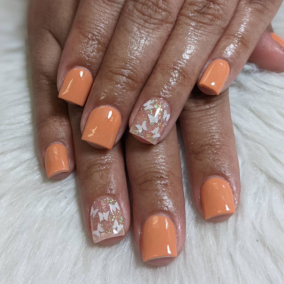 glitter butterflies