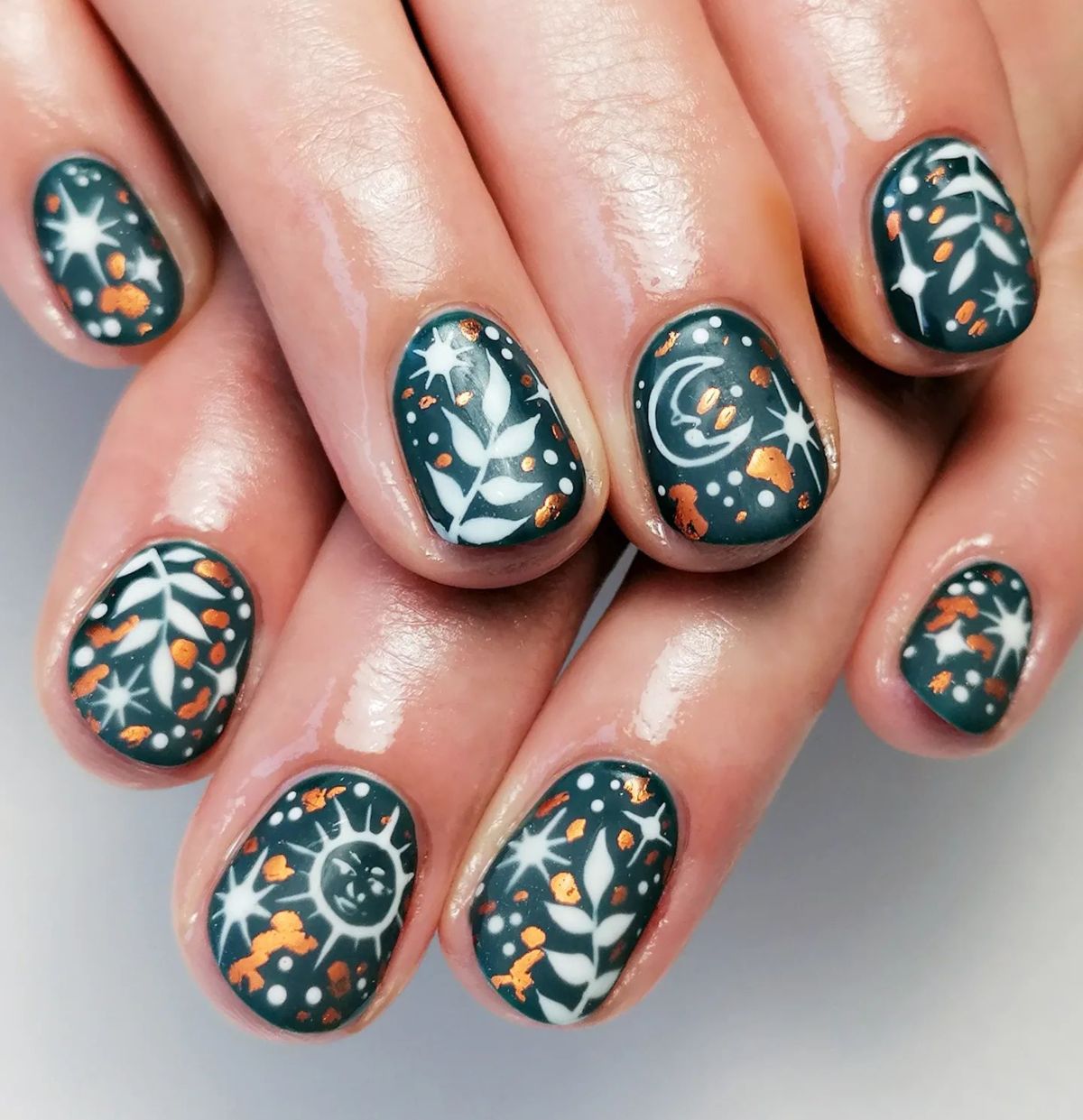 celestial forest nails