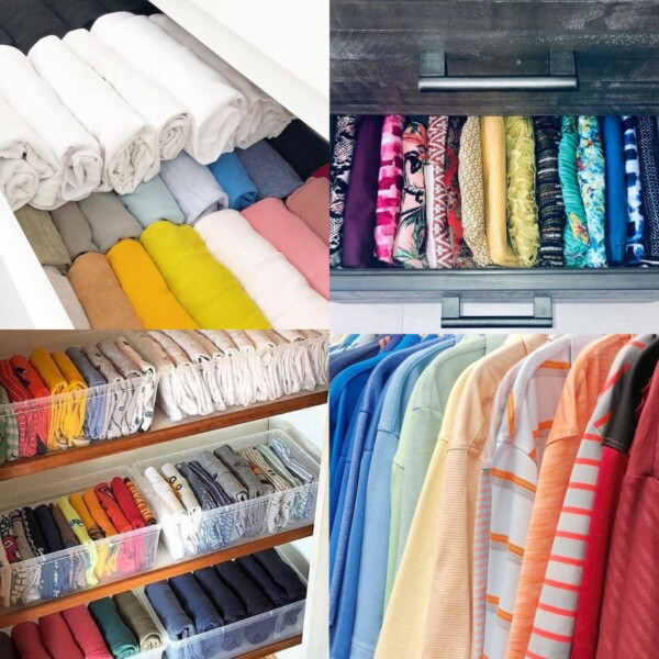 ways to organize shirts