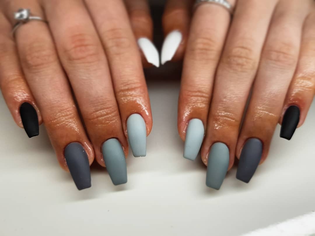 10. Gray and Black