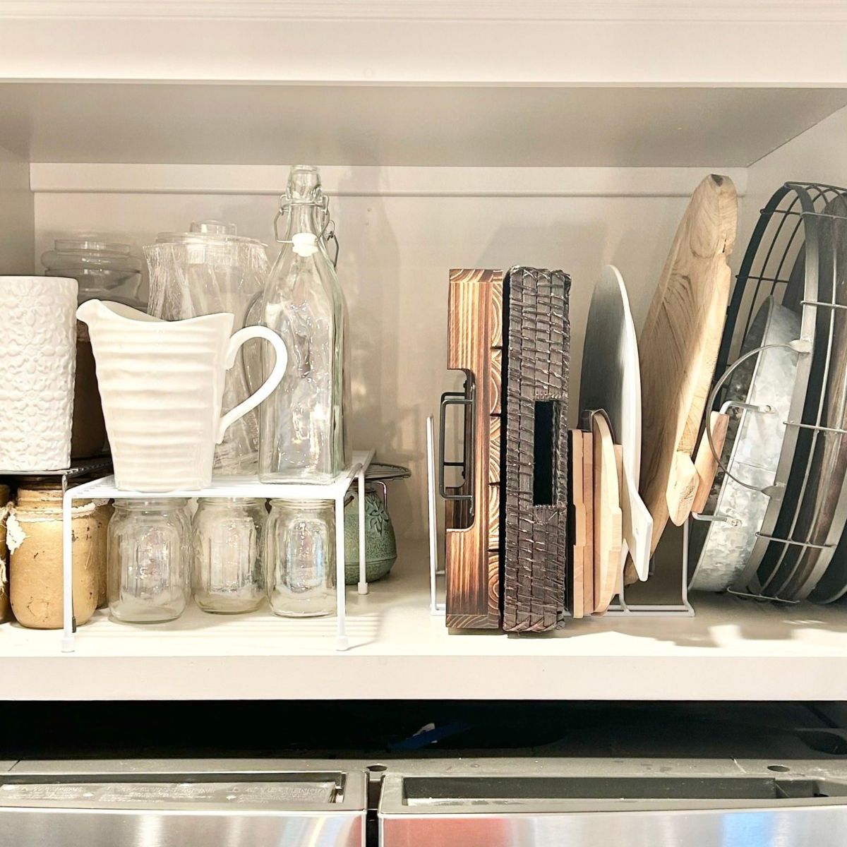 10. Platters & Glassware Storage