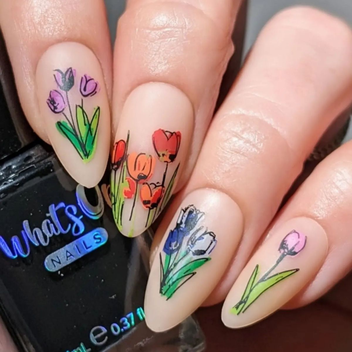 Tulip Nail Art