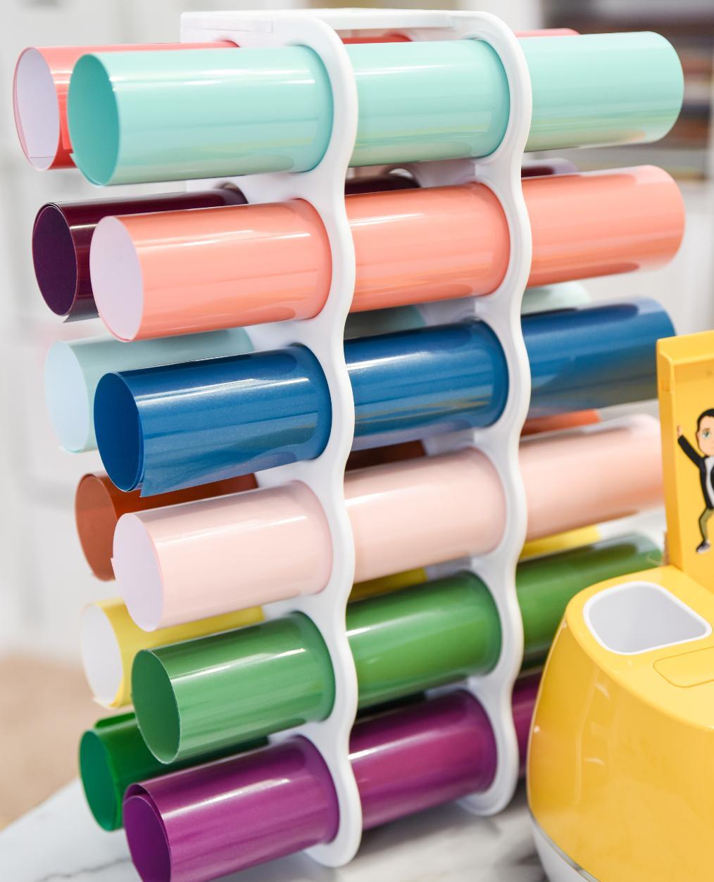 11. Vinyl Roll Storage Rack