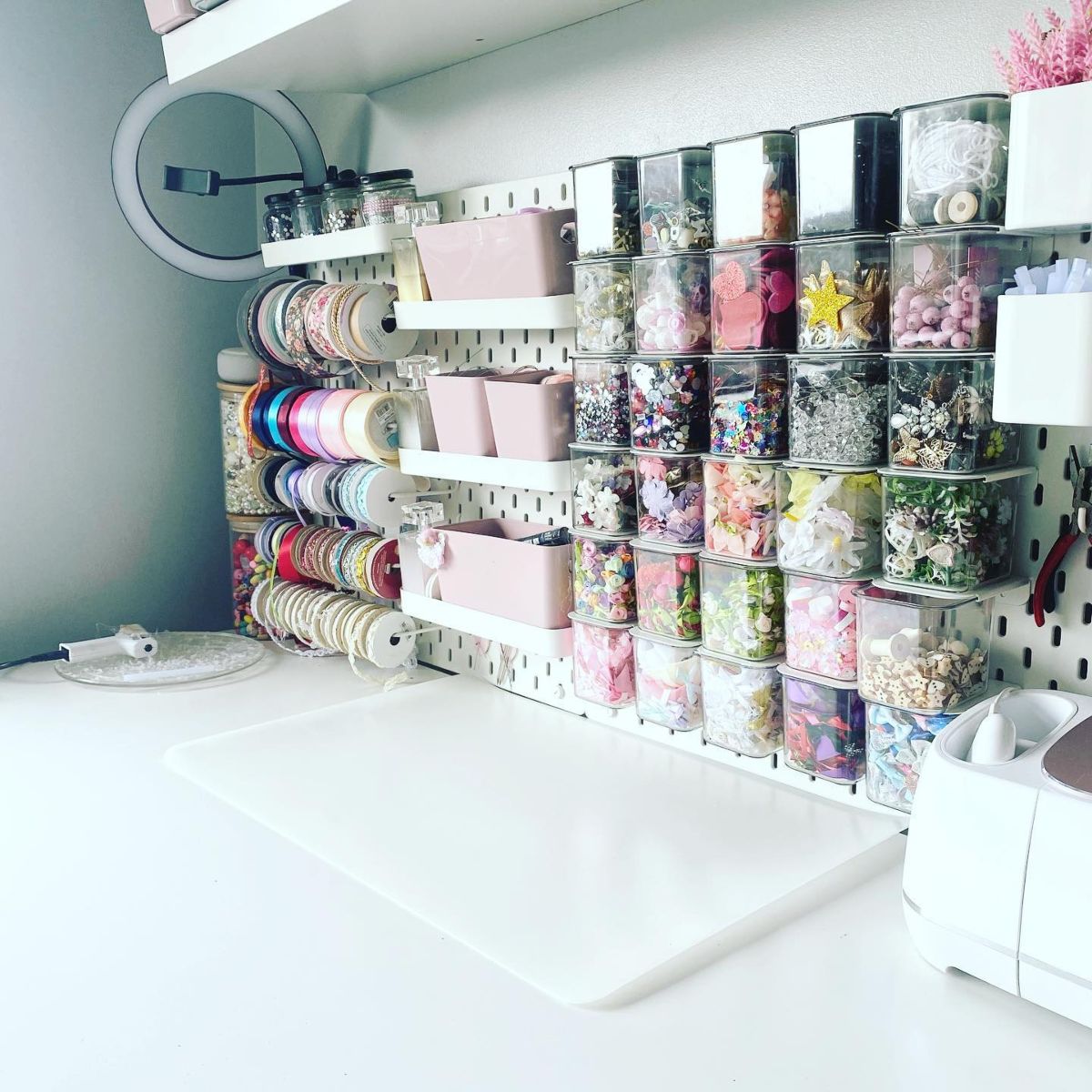 15. Pegboard Storage