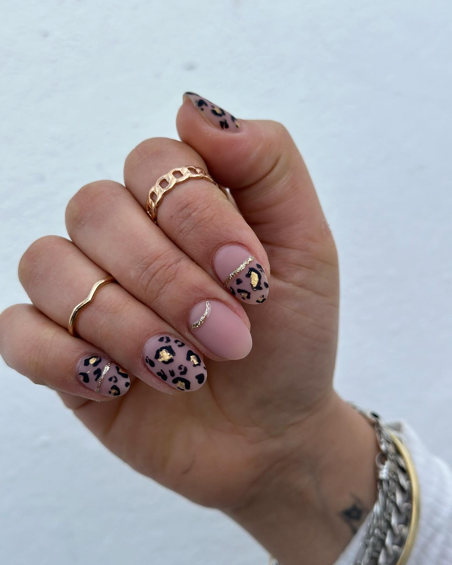 16. Leopard Nails