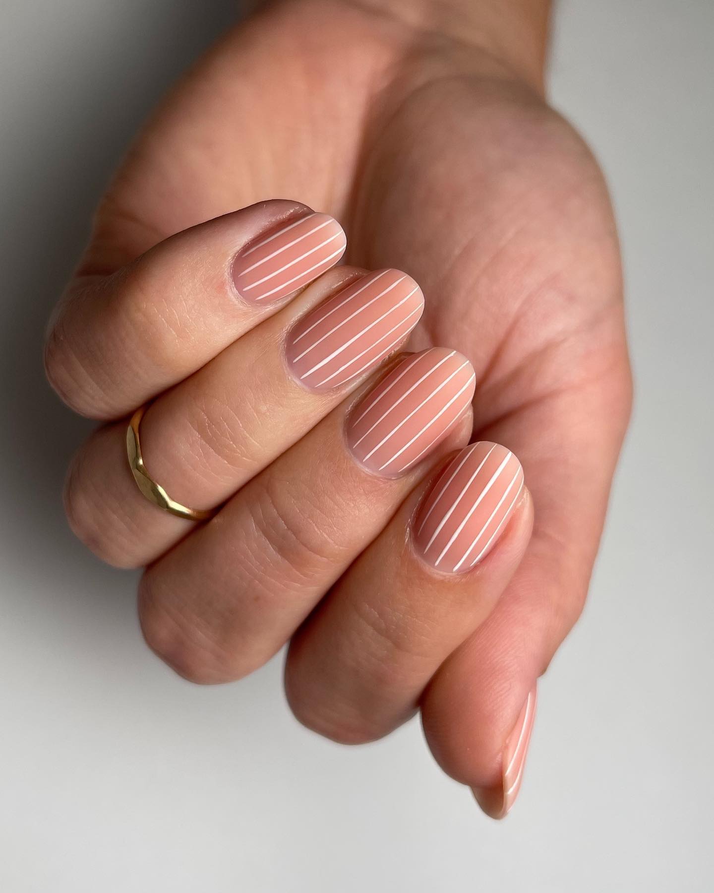 17. Pin Stripe Nails