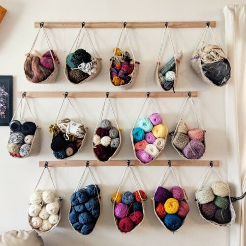 Wall Yarn Storage Ideas