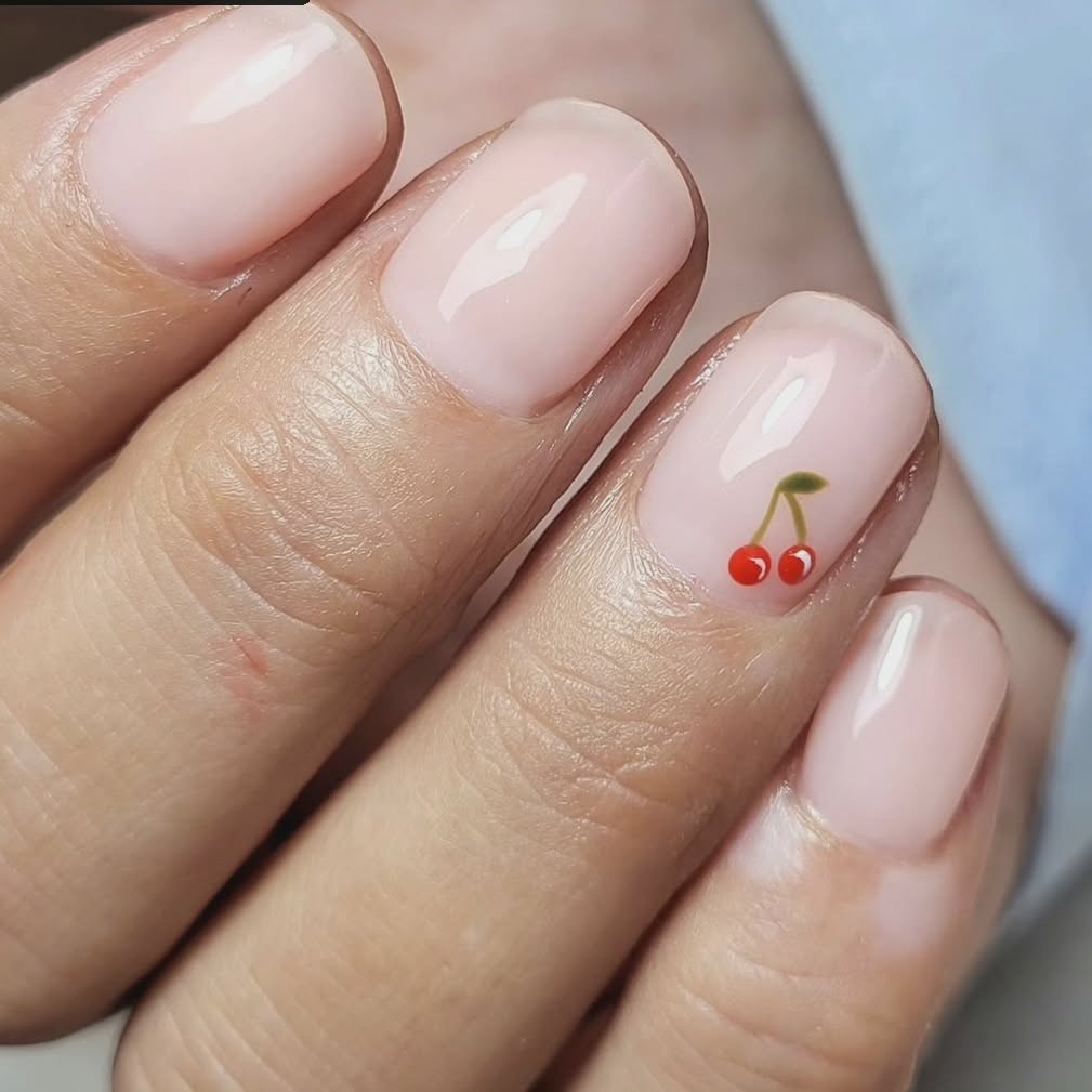 24. Cherry Manicure