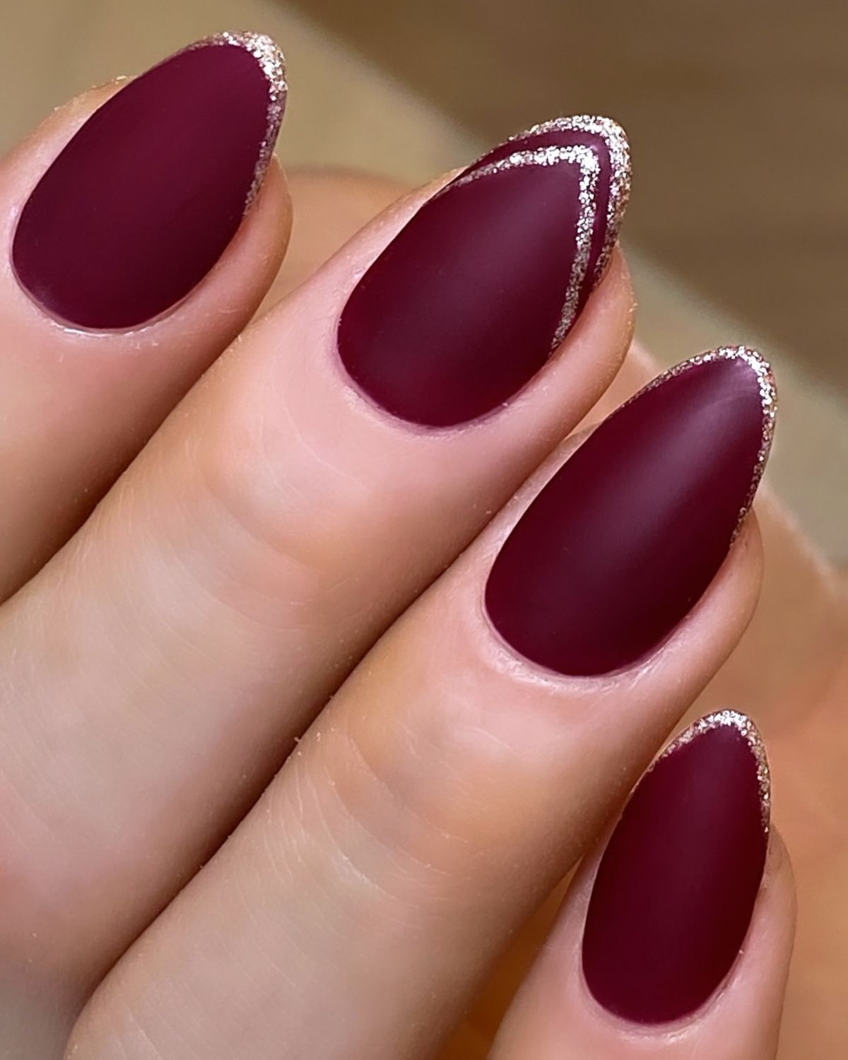 26. Glitter Matte Burgundy