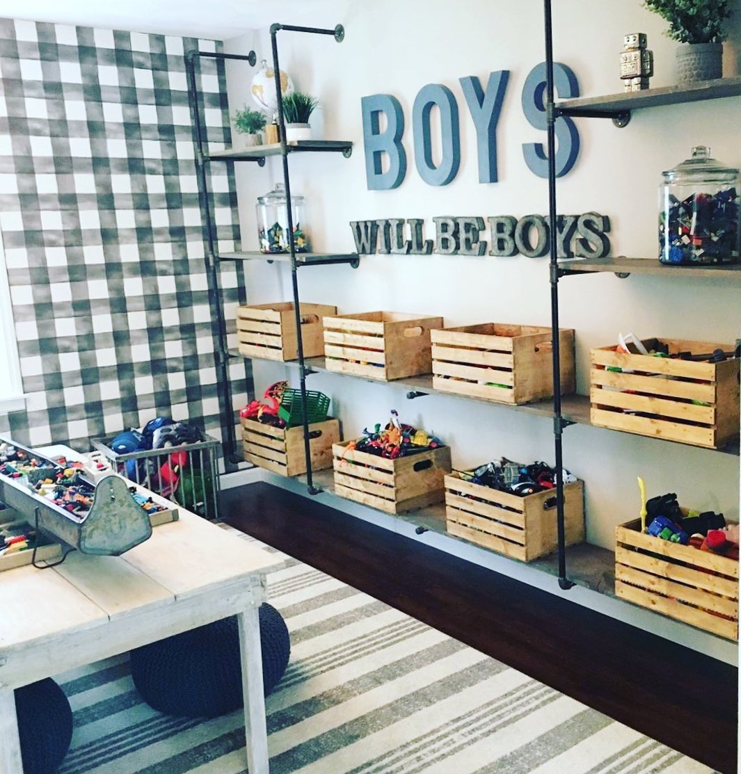 27. Playroom Shelving