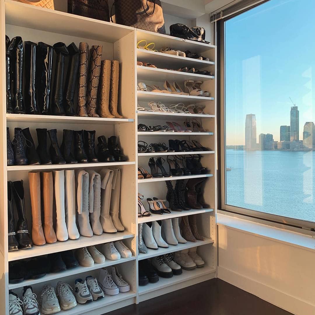 3. Variable Height Boot & Shoe Shelves