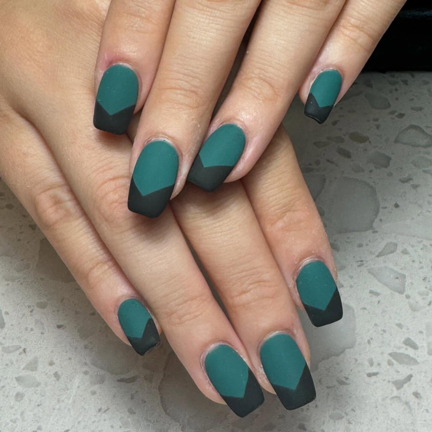31. Matte Green and Black