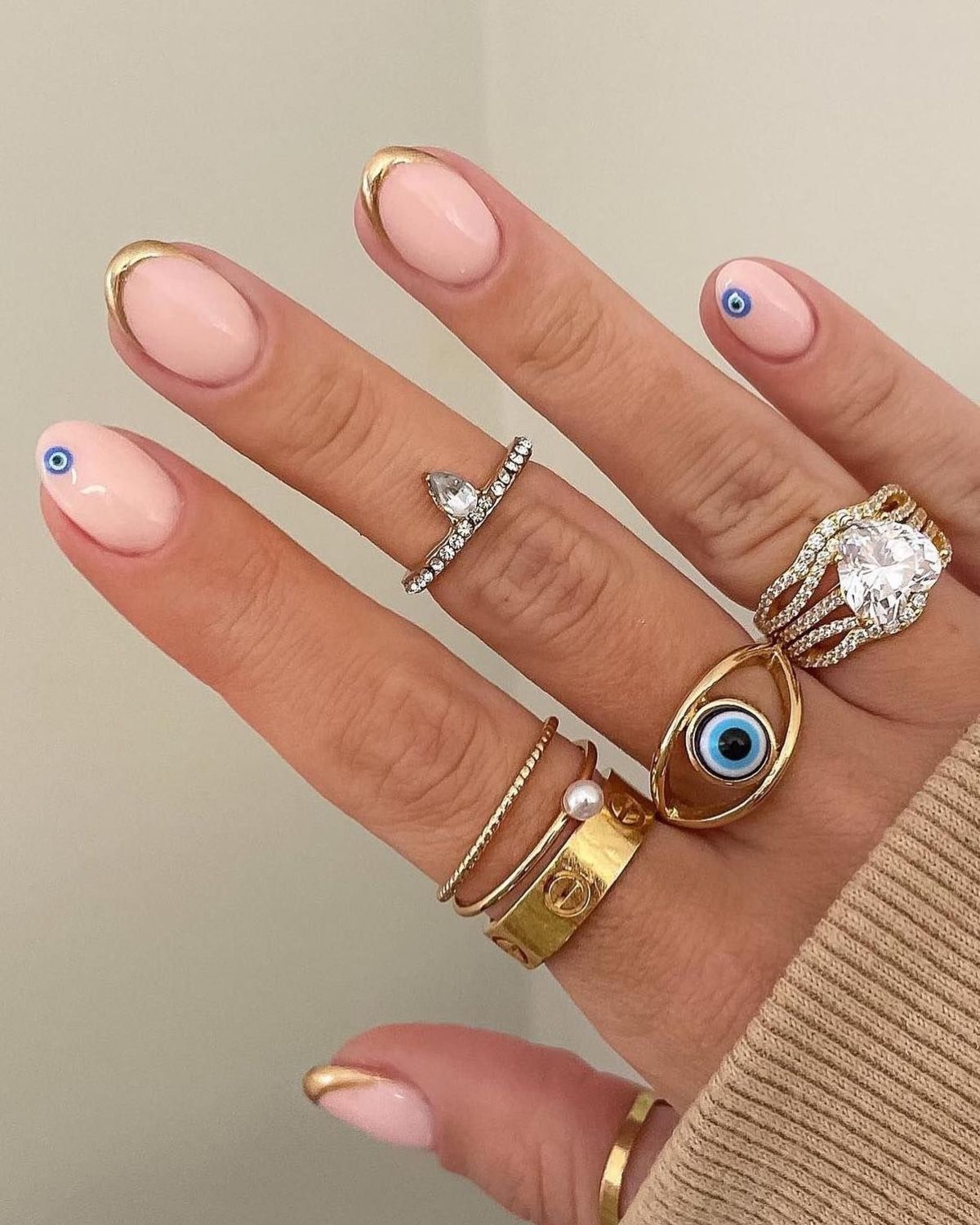 35. Evil Eye Nails