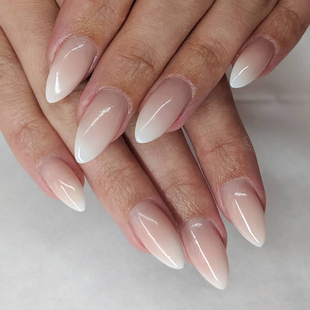  Pink and White Nails
