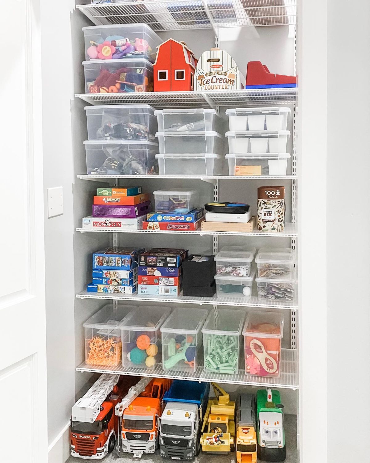 4. Toy Closet Shelving
