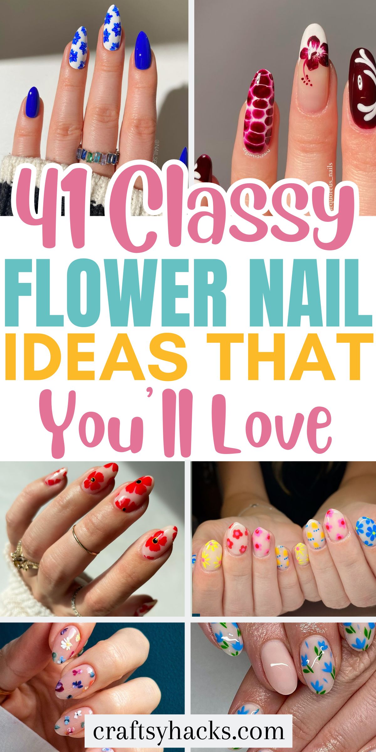 flower nail ideas