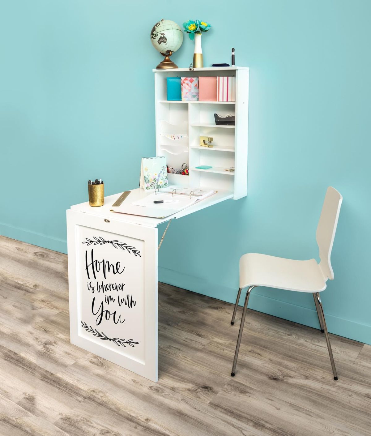 6. Fold-Down Desk
