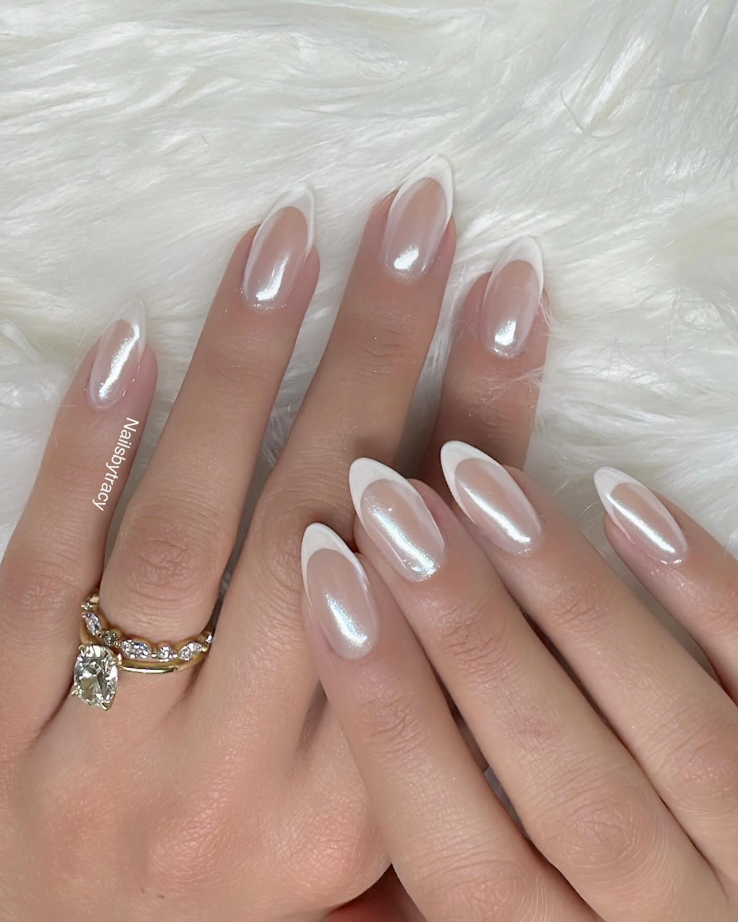 Glossy French Manicure