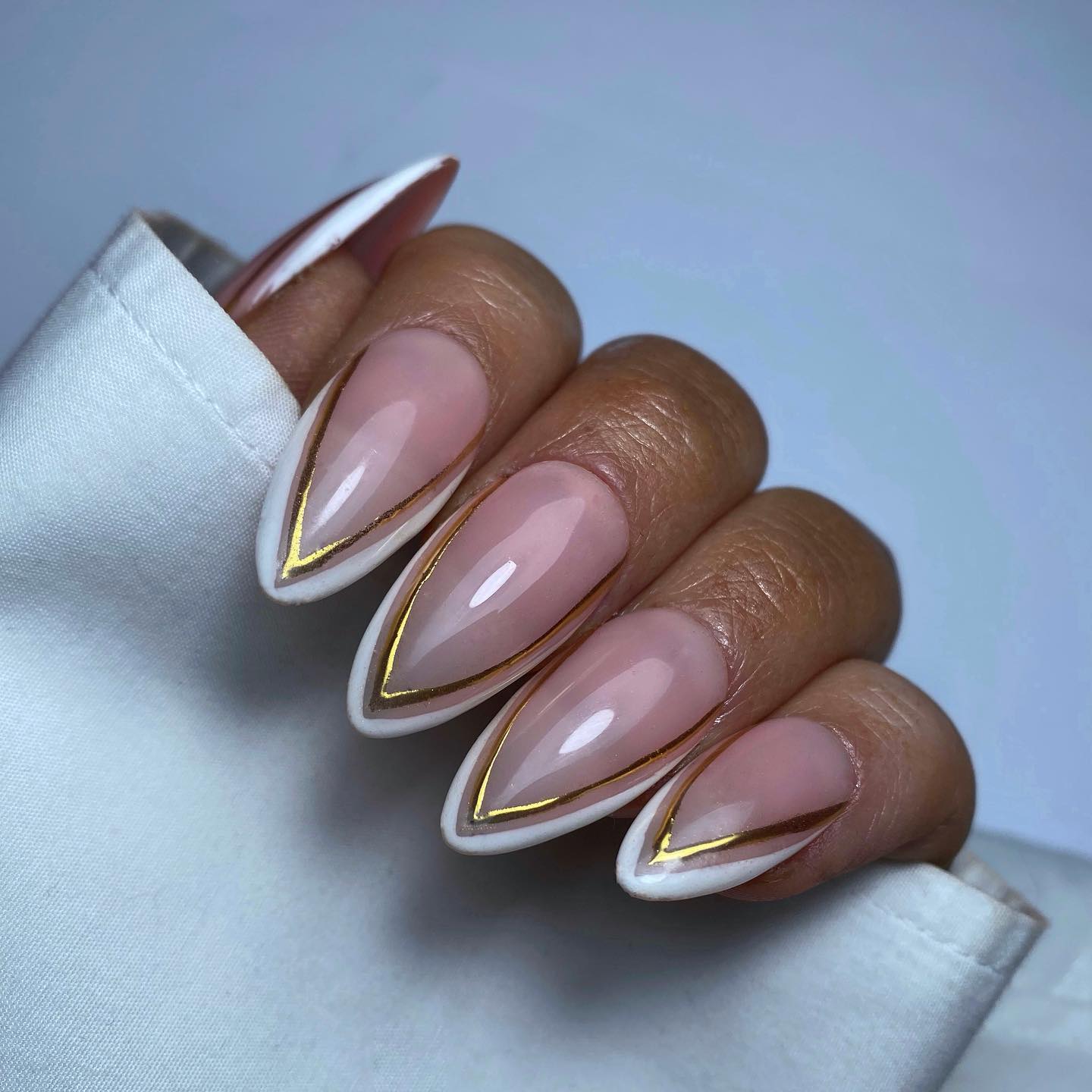 7. Chrome with Gold Accents
