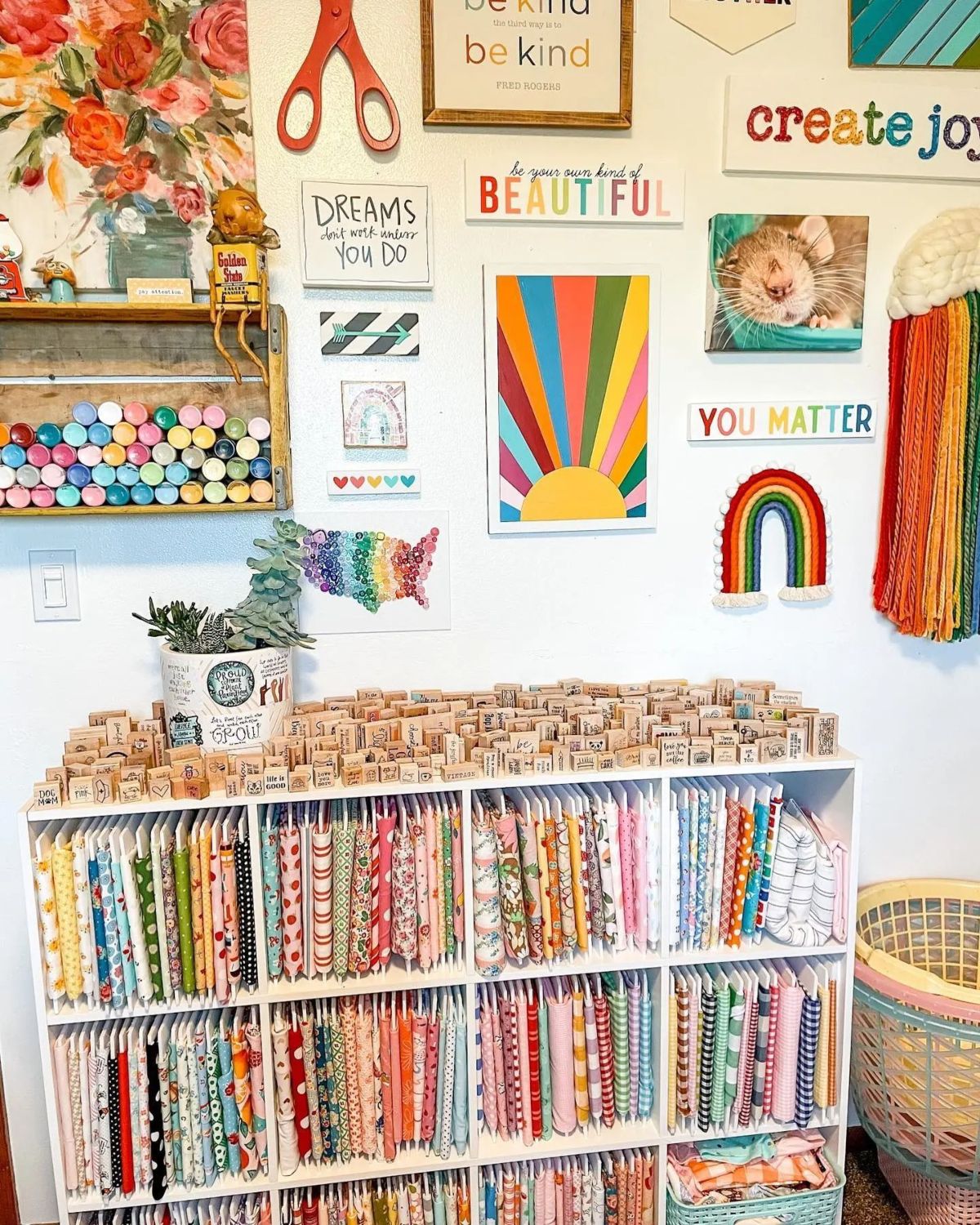 8. Fabric Shelf
