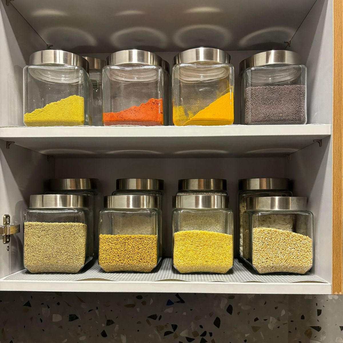 8. Transparent Airtight Jars