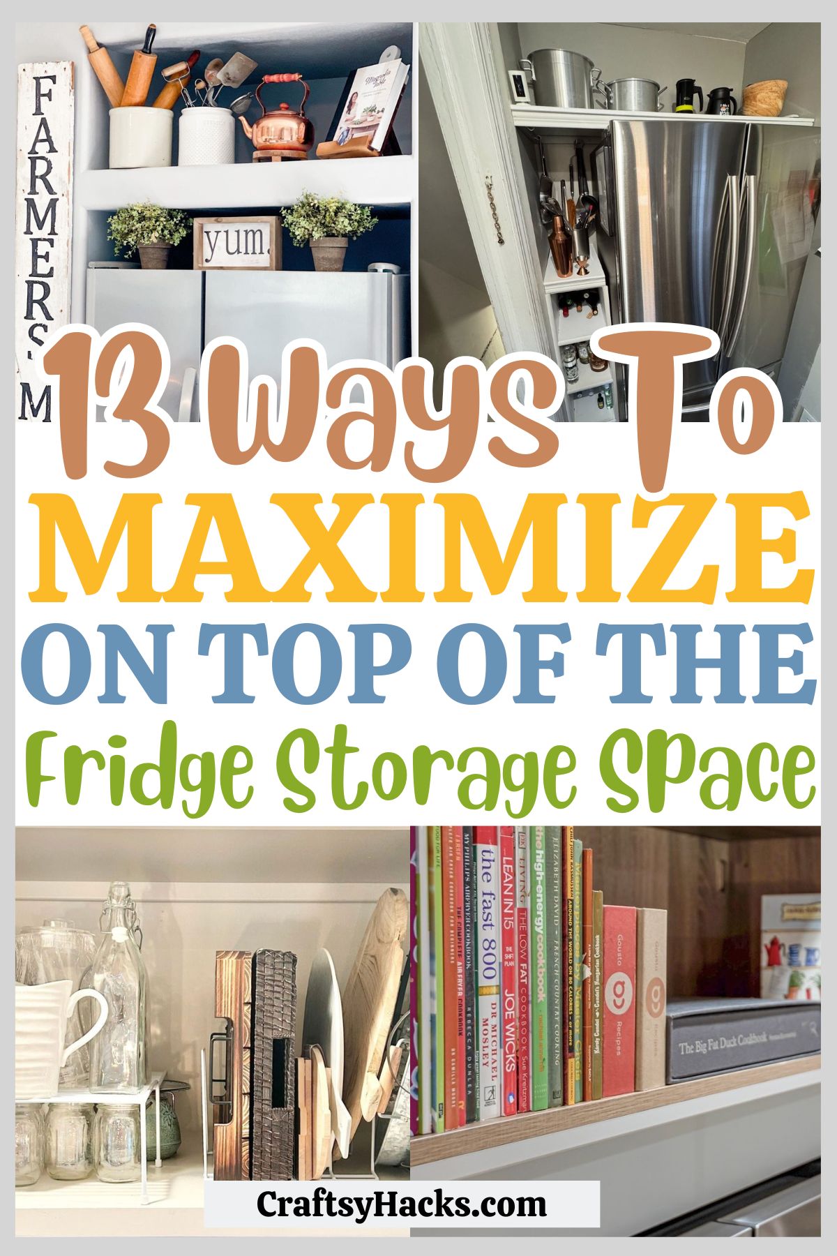 on Top of Fridge Storage Ideas