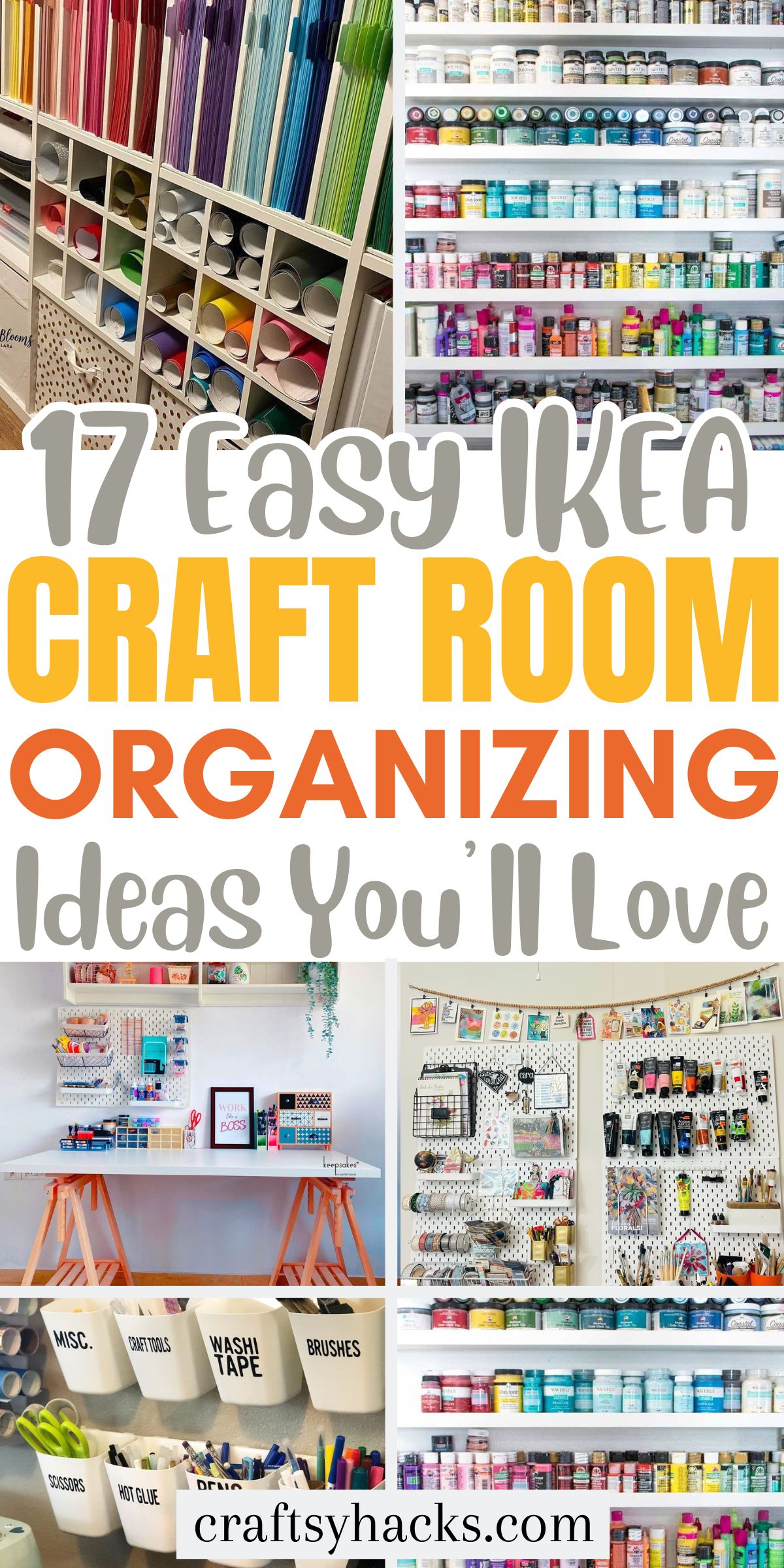 IKEA Craft Room Organizing Ideas