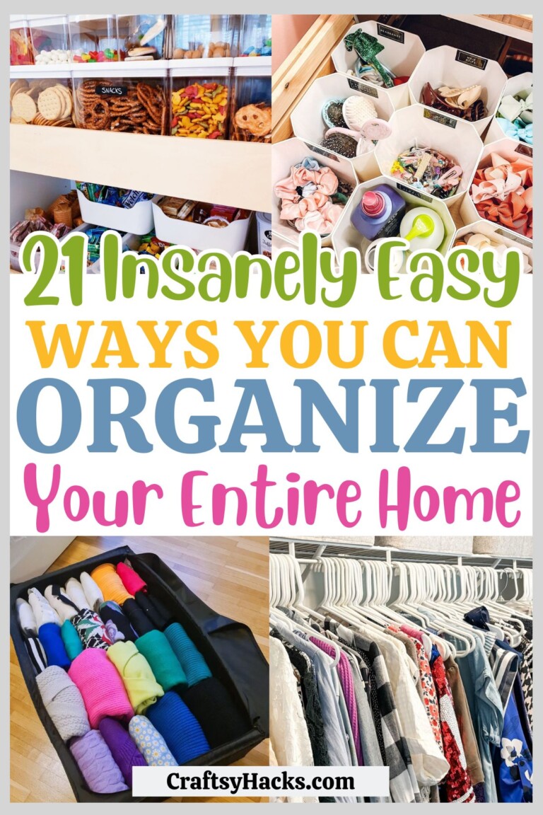 21 Best Organizing Hacks for the Tidiest Home - Craftsy Hacks