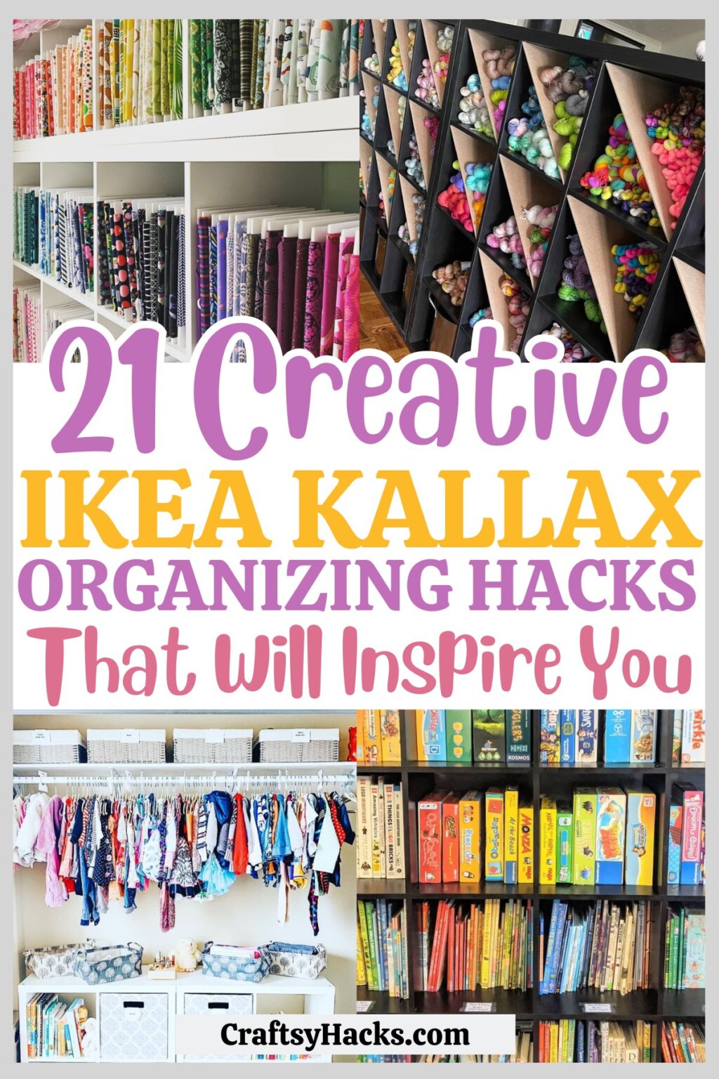 21 Genius IKEA Kallax Organization Hacks - Craftsy Hacks