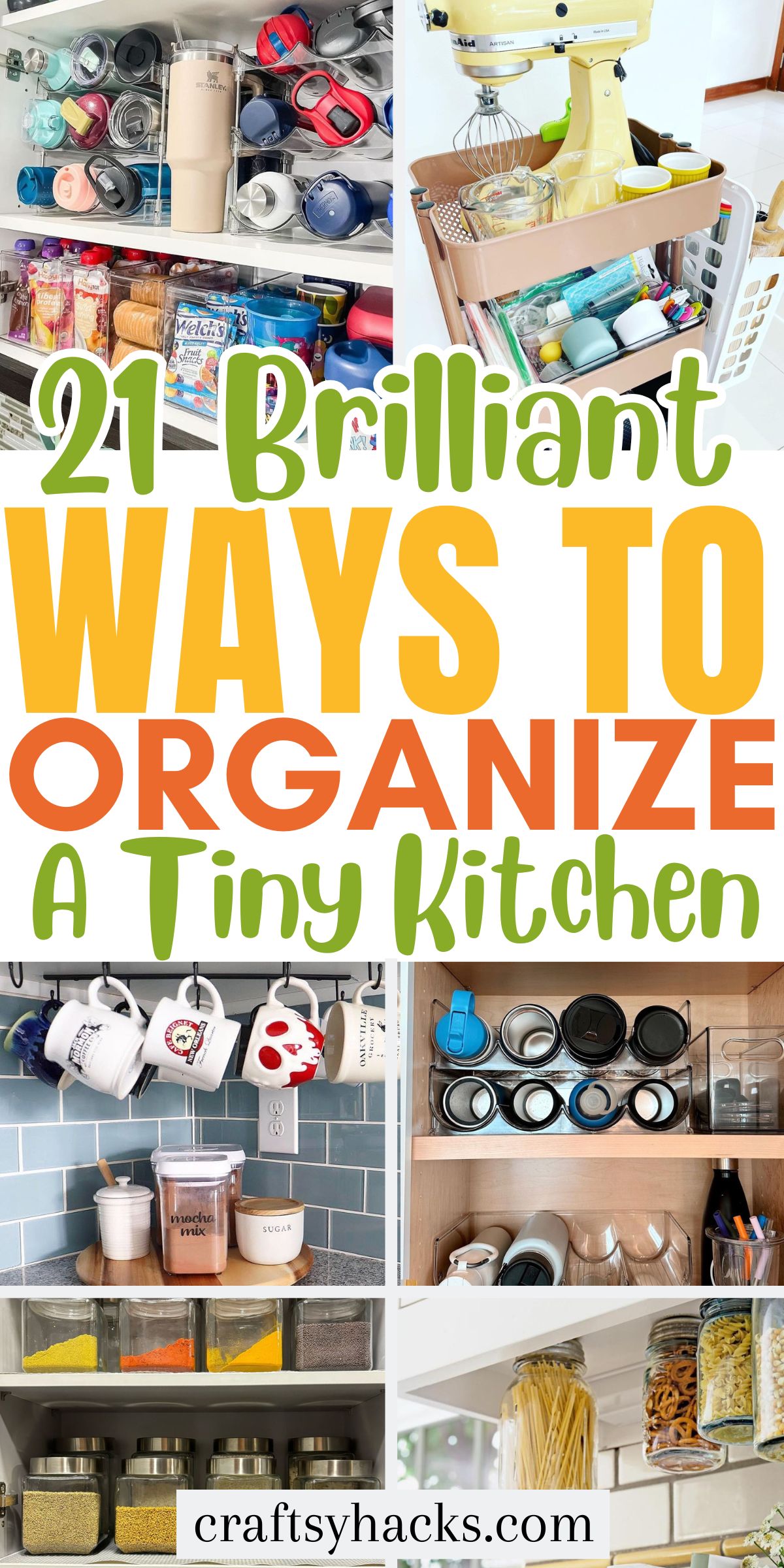 ideas to organize a tiny kitchen