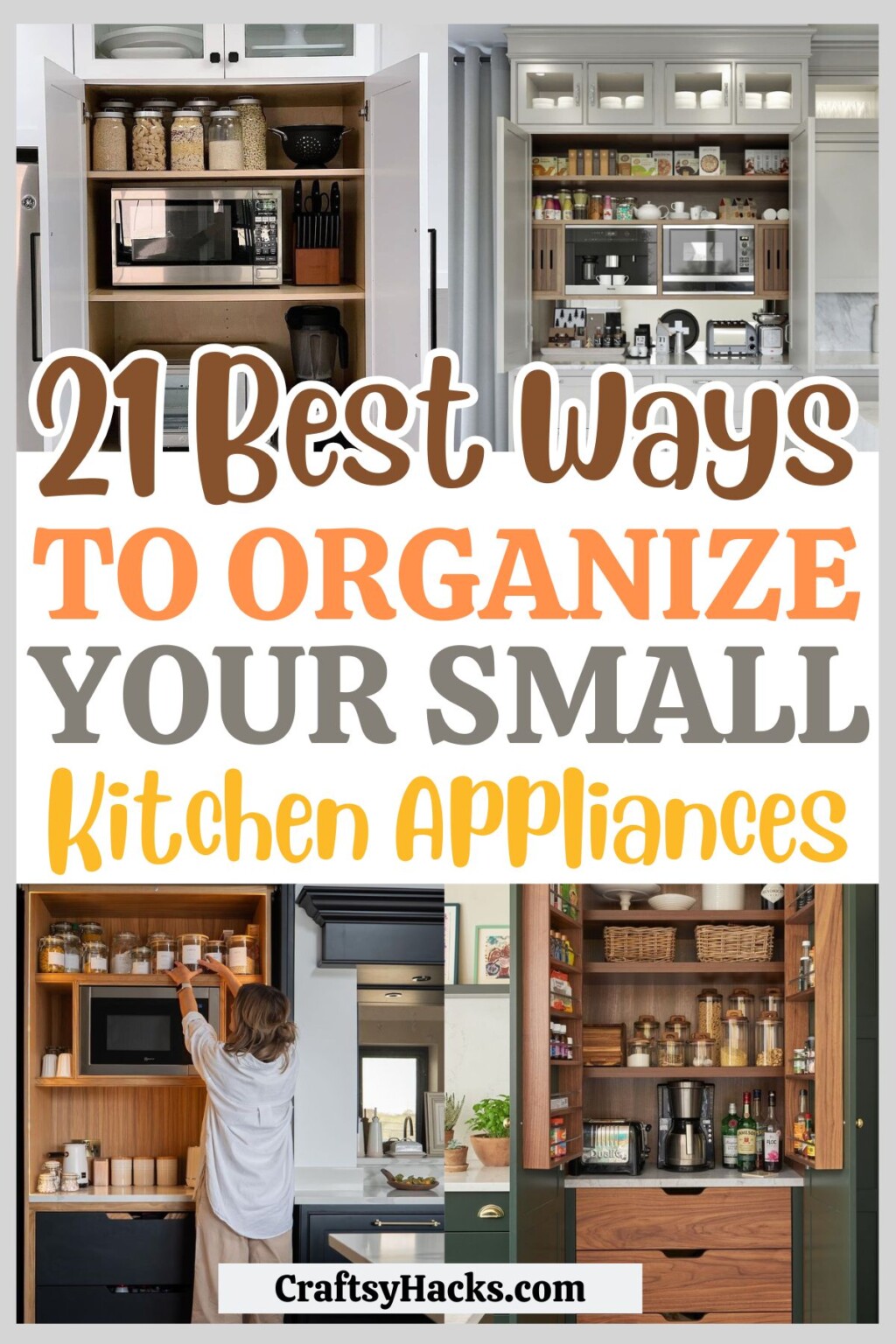 21 Kitchen Upgrades to Hide Small Appliances - Craftsy Hacks