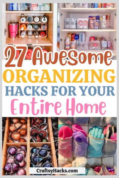 Picture of 27 Best Home Organization Ideas for Every Room - Craftsy Hacks