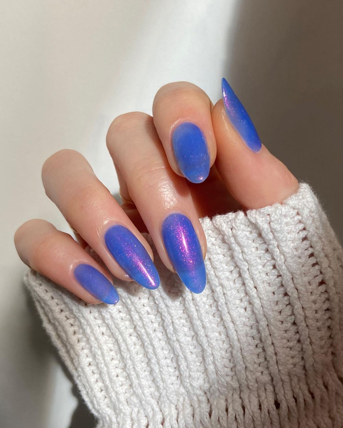 28. Moonlight Blue Nails